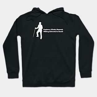 Explore, Climb, Repeat: Hiking Adventures Await Hiking Hoodie